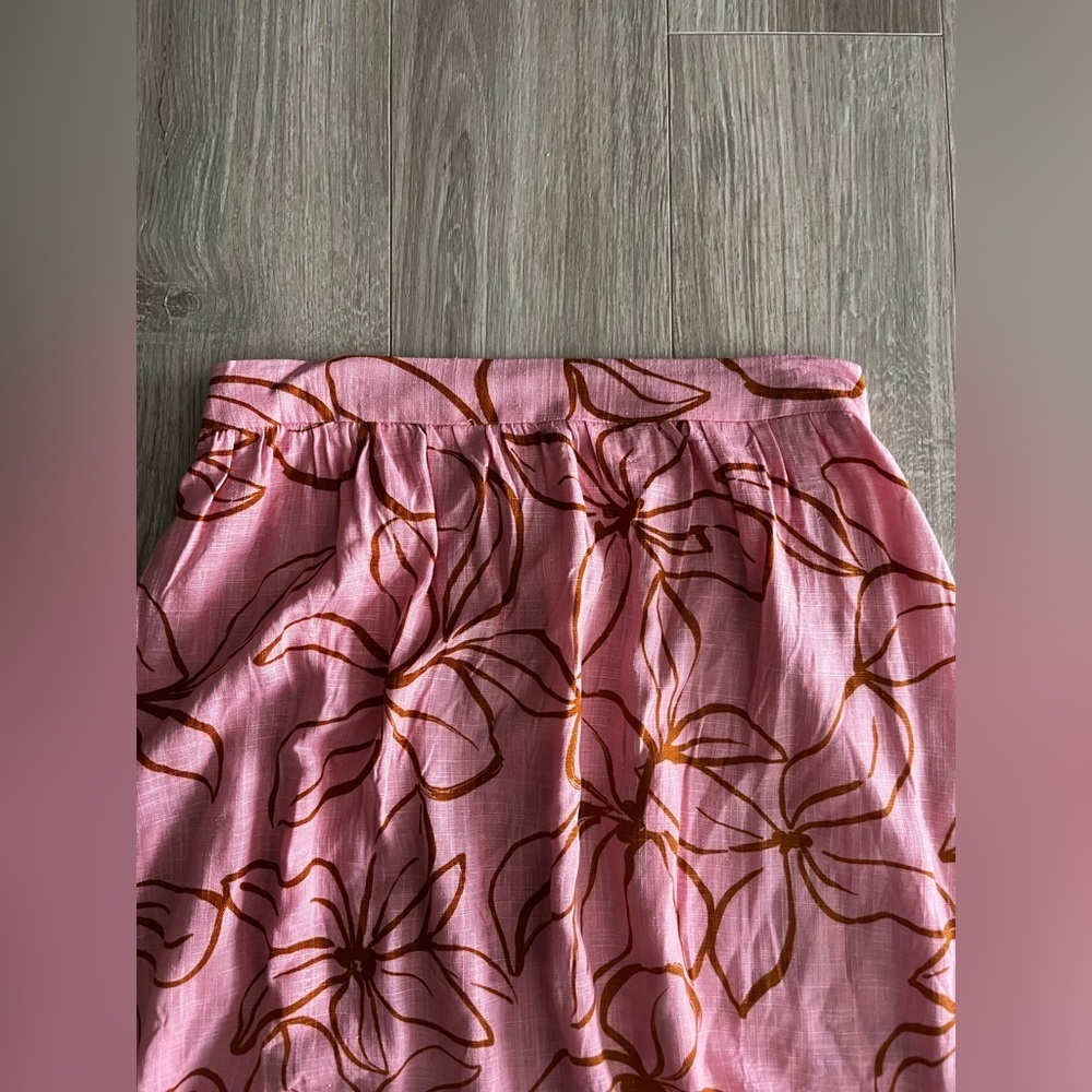 NWT Petal & Pup Women's Kasey High Waisted Maxi  Skirt Pink Floral - Medium - Picture 3 of 8